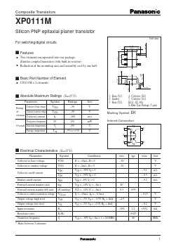 XP0111M Datasheet PDF Panasonic Corporation