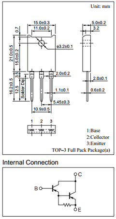 2SB1254 Datasheet PDF Panasonic Corporation