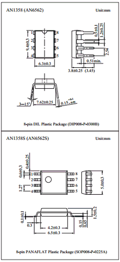 AN1358 Datasheet PDF Panasonic Corporation