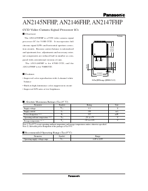 AN2146FHP Datasheet PDF Panasonic Corporation