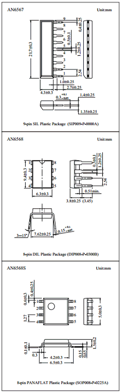 AN6567 Datasheet PDF Panasonic Corporation