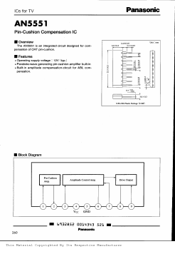AN5551 Datasheet PDF Panasonic Corporation