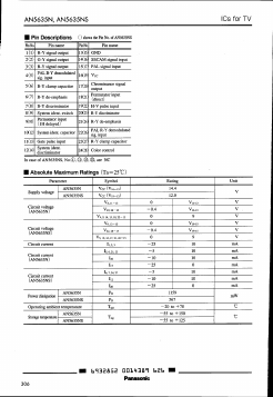 AN5635N Datasheet PDF Panasonic Corporation