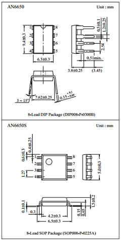 AN6650 Datasheet PDF Panasonic Corporation