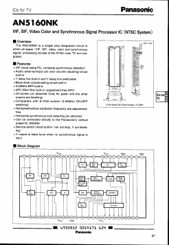 AN5160NK Datasheet PDF Panasonic Corporation