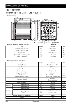 LNP128011 Datasheet PDF Panasonic Corporation