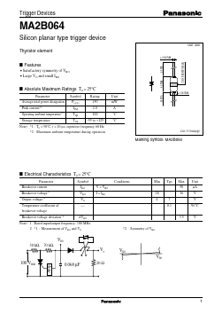 MA2B064 Datasheet PDF Panasonic Corporation
