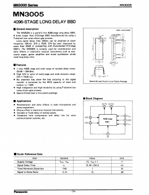 MN3005 Datasheet PDF Panasonic Corporation