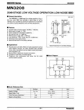 MN3208 Datasheet PDF Panasonic Corporation
