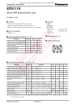 XP01119 Datasheet PDF Panasonic Corporation