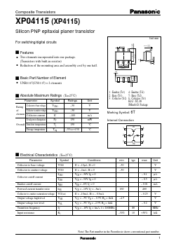 XP4115 Datasheet PDF Panasonic Corporation