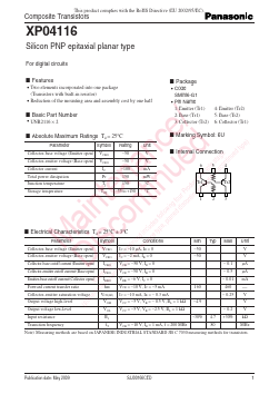 XP04116 Datasheet PDF Panasonic Corporation