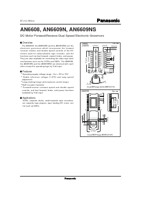 AN6608 Datasheet PDF Panasonic Corporation