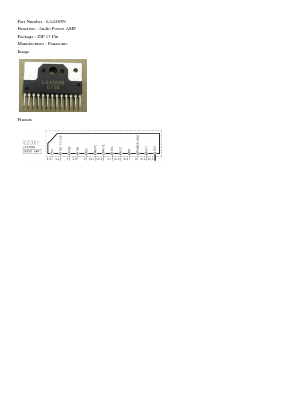 LA4289N Datasheet PDF Panasonic Corporation