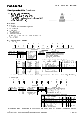 ERG-2SJ110P Datasheet PDF Panasonic Corporation