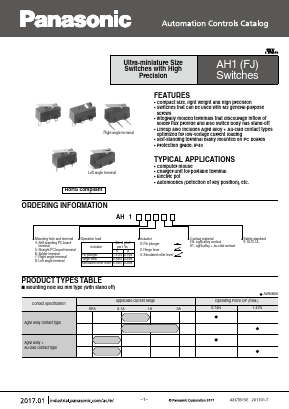 AH16849-A Datasheet PDF Panasonic Corporation