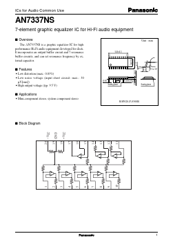 AN7337NS Datasheet PDF Panasonic Corporation