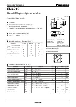 XN4212 Datasheet PDF Panasonic Corporation