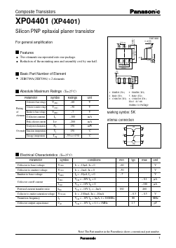 XP4401 Datasheet PDF Panasonic Corporation