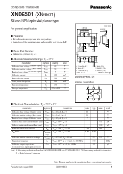 XN6501 Datasheet PDF Panasonic Corporation