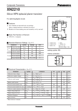 XN2210 Datasheet PDF Panasonic Corporation