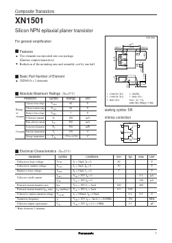 XN1501 Datasheet PDF Panasonic Corporation