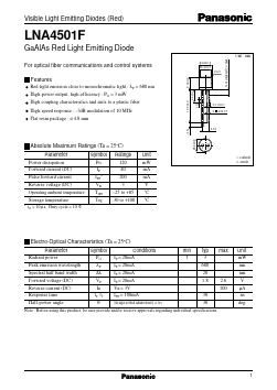 LNA4501F Datasheet PDF Panasonic Corporation