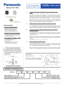 EKMA1101112 Datasheet PDF Panasonic Corporation