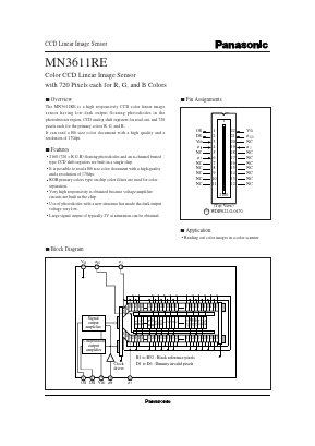 MN3611RE Datasheet PDF Panasonic Corporation