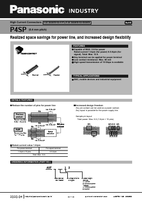 AXF5G0012 Datasheet PDF Panasonic Corporation