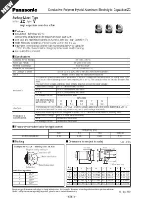EEH-ZC1E331P Datasheet PDF Panasonic Corporation
