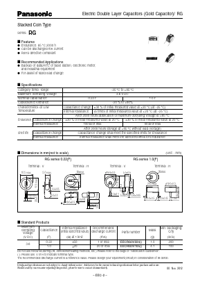 EECRG0V224 Datasheet PDF Panasonic Corporation