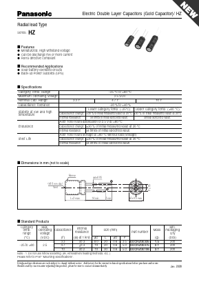 EECHZ0E335 Datasheet PDF Panasonic Corporation