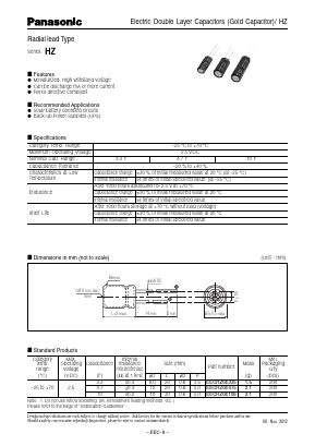 EECHZ0E335 Datasheet PDF Panasonic Corporation