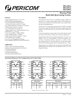 PI5A392A Datasheet PDF Pericom Semiconductor