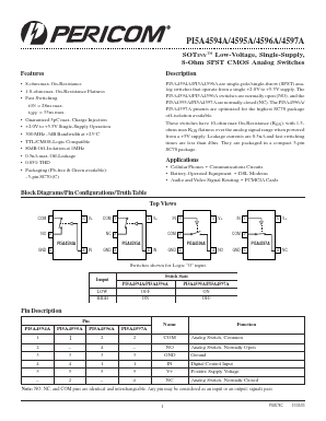 PI5A4597A Datasheet PDF Pericom Semiconductor