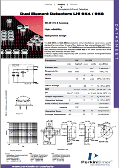 LHI958 Datasheet PDF PerkinElmer Inc