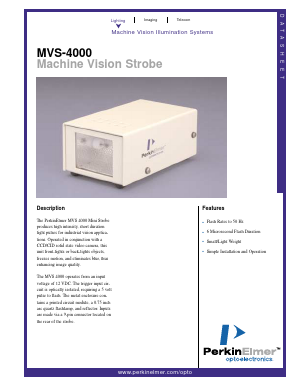 MVS-4000 Datasheet PDF PerkinElmer Inc