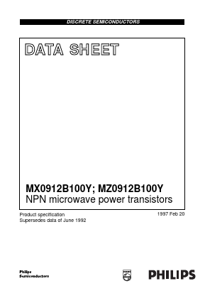 MX0912B100Y Datasheet PDF Philips Electronics