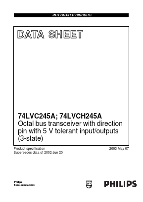74LVC245ABQ Datasheet PDF Philips Electronics