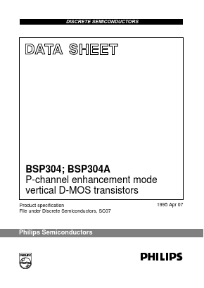 BSP304 Datasheet PDF Philips Electronics