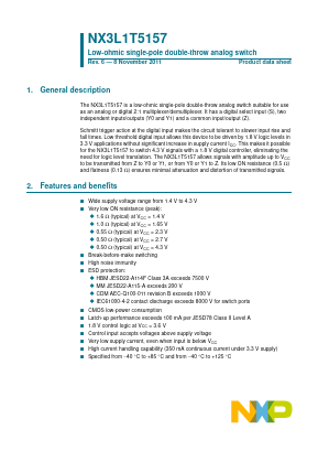 NX3L1T5157GM Datasheet PDF Philips Electronics