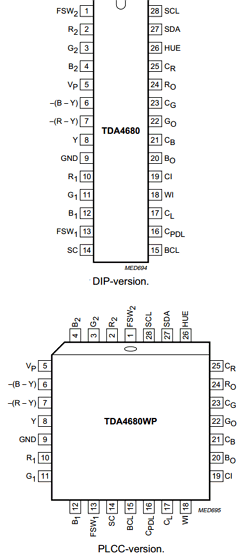 TDA4680WP/V6 Datasheet PDF Philips Electronics