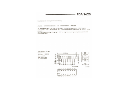 TDA2620 Datasheet PDF Philips Electronics