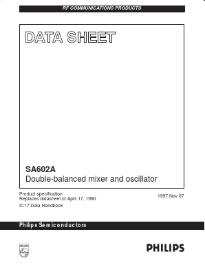 SA602AD Datasheet PDF Philips Electronics