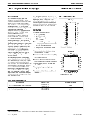 10020EV8 Datasheet PDF Philips Electronics