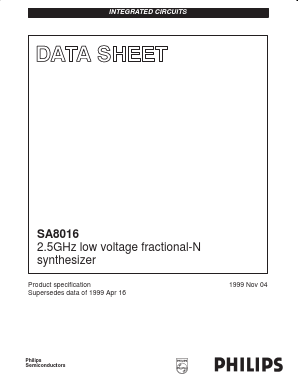 SA8016 Datasheet PDF Philips Electronics