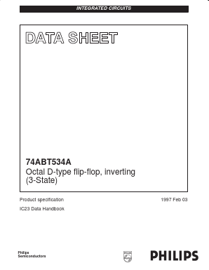 74ABT534A Datasheet PDF Philips Electronics