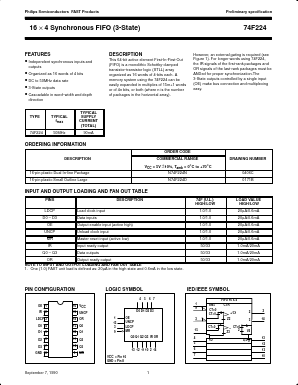 N74F224D Datasheet PDF Philips Electronics