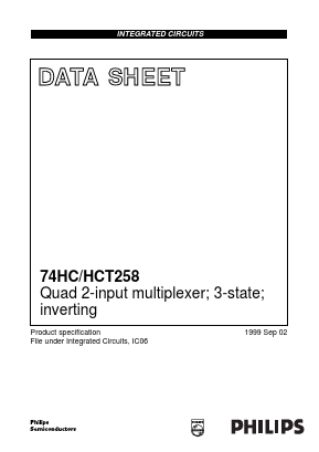 74HCT258D Datasheet PDF Philips Electronics